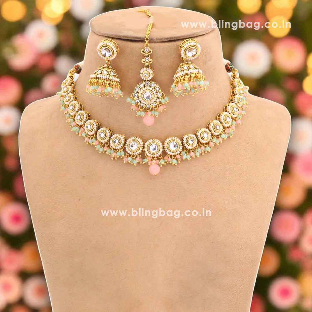 Multicolor Rashmie Kundan Jewellery Set