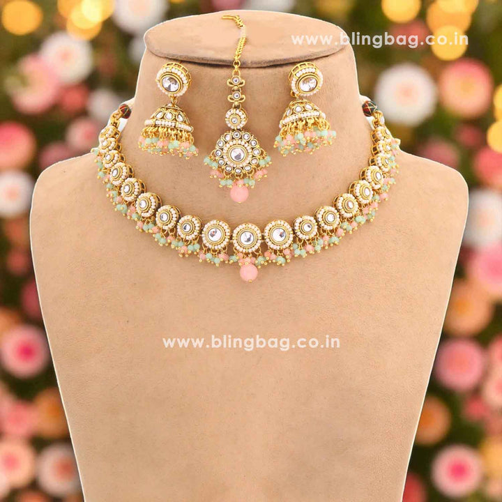 Multicolor Rashmie Kundan Jewellery Set