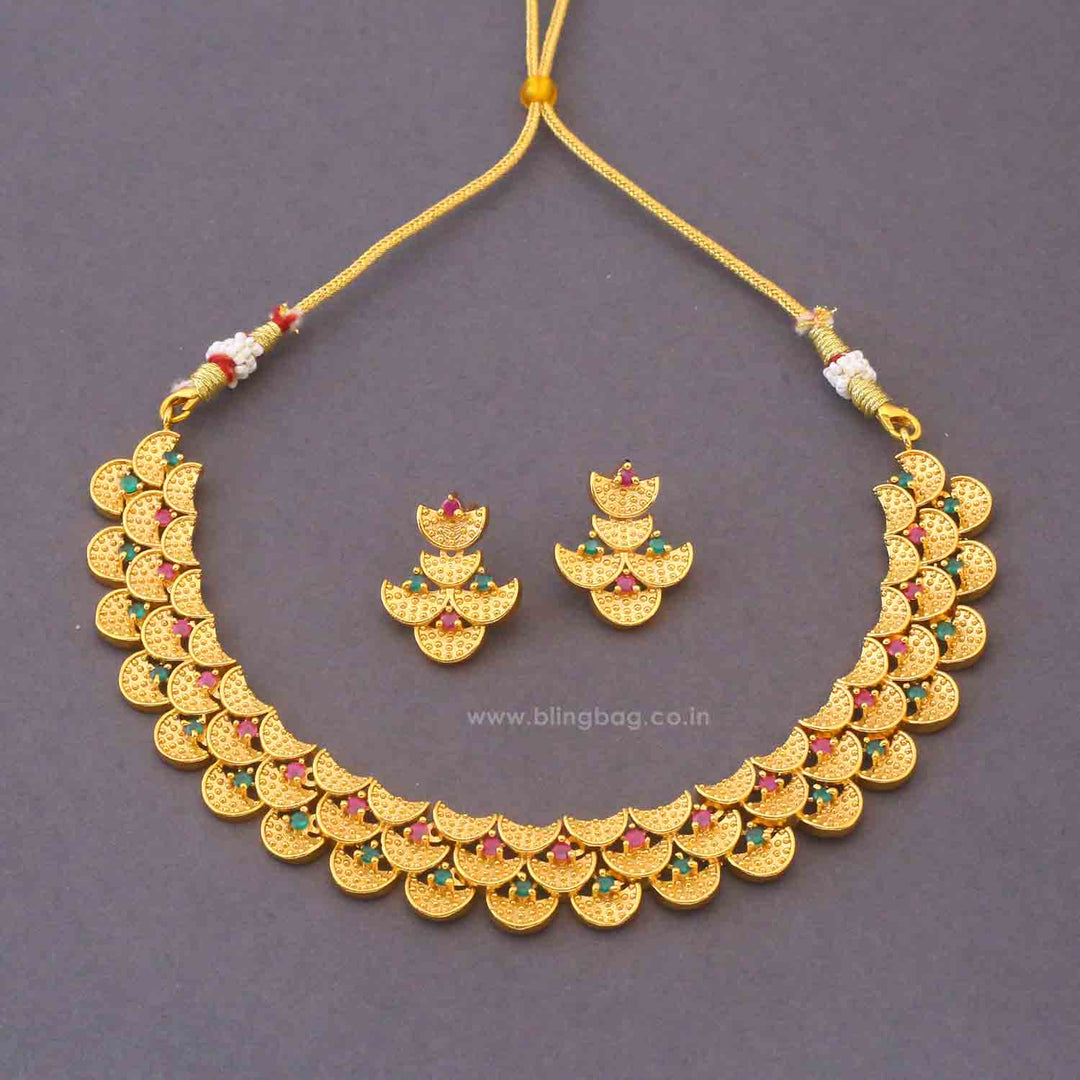 Multicolor Rasini Antique Jewellery Set - New Arrival