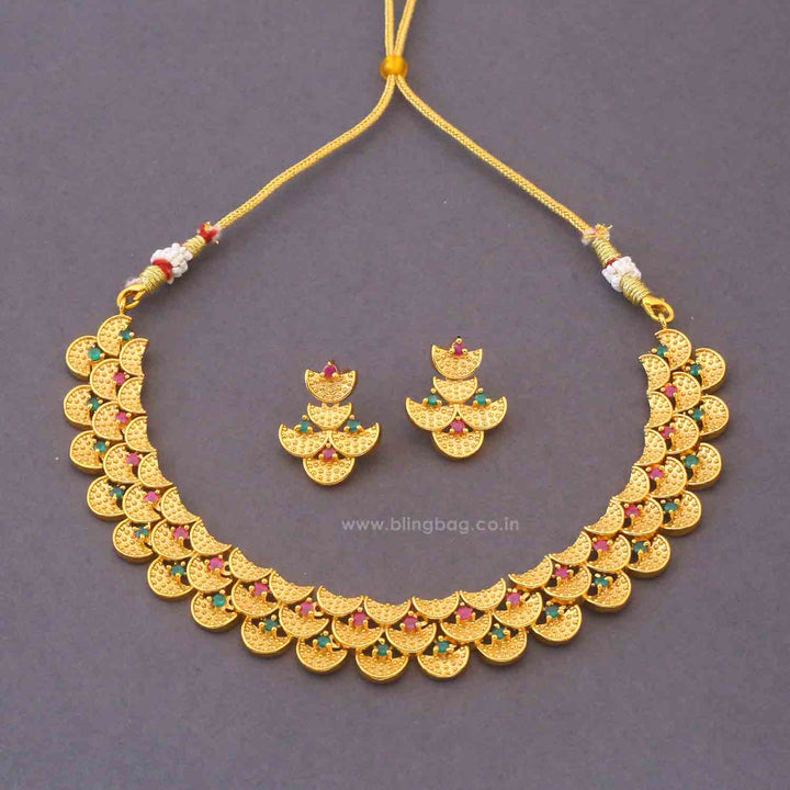 Multicolor Rasini Antique Jewellery Set - New Arrival