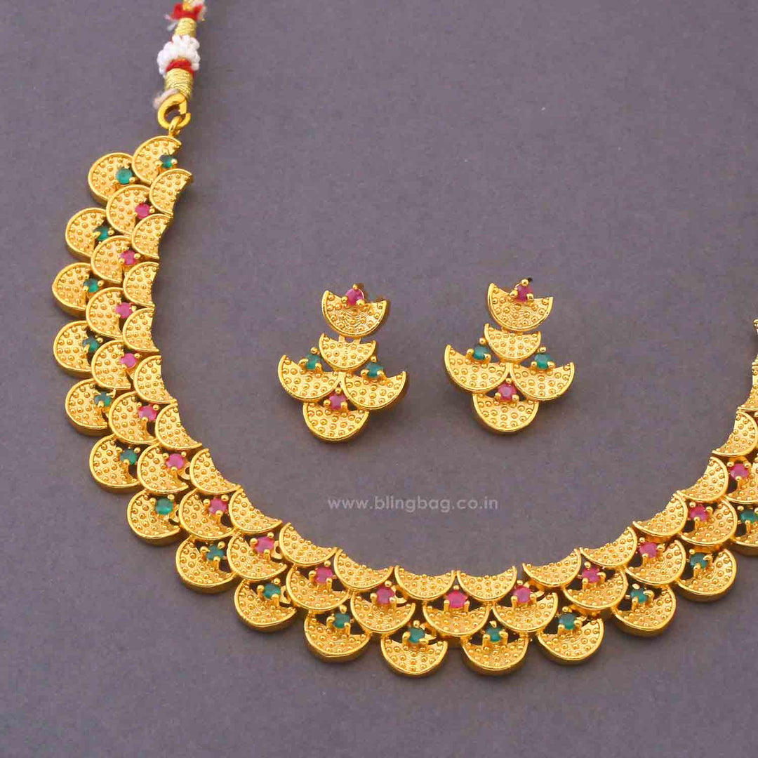 Multicolor Rasini Antique Jewellery Set - New Arrival