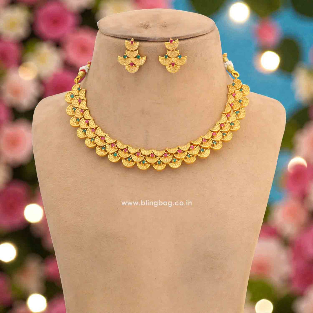 Multicolor Rasini Antique Jewellery Set - New Arrival