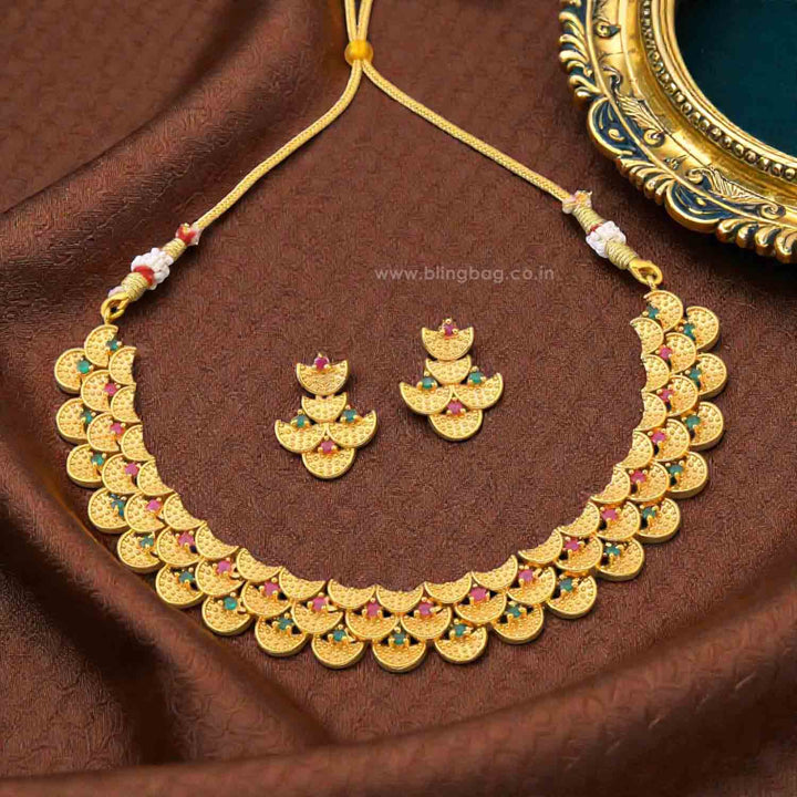 Multicolor Rasini Antique Jewellery Set - New Arrival