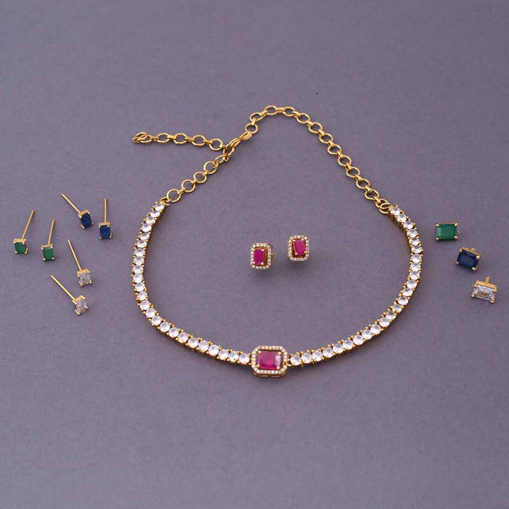 Multicolor Rasmika Antique Jewellery Set - New Arrival