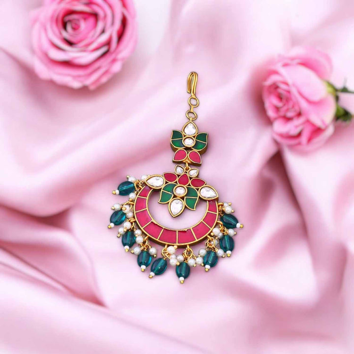 Multicolor Rastana Maang Tikka