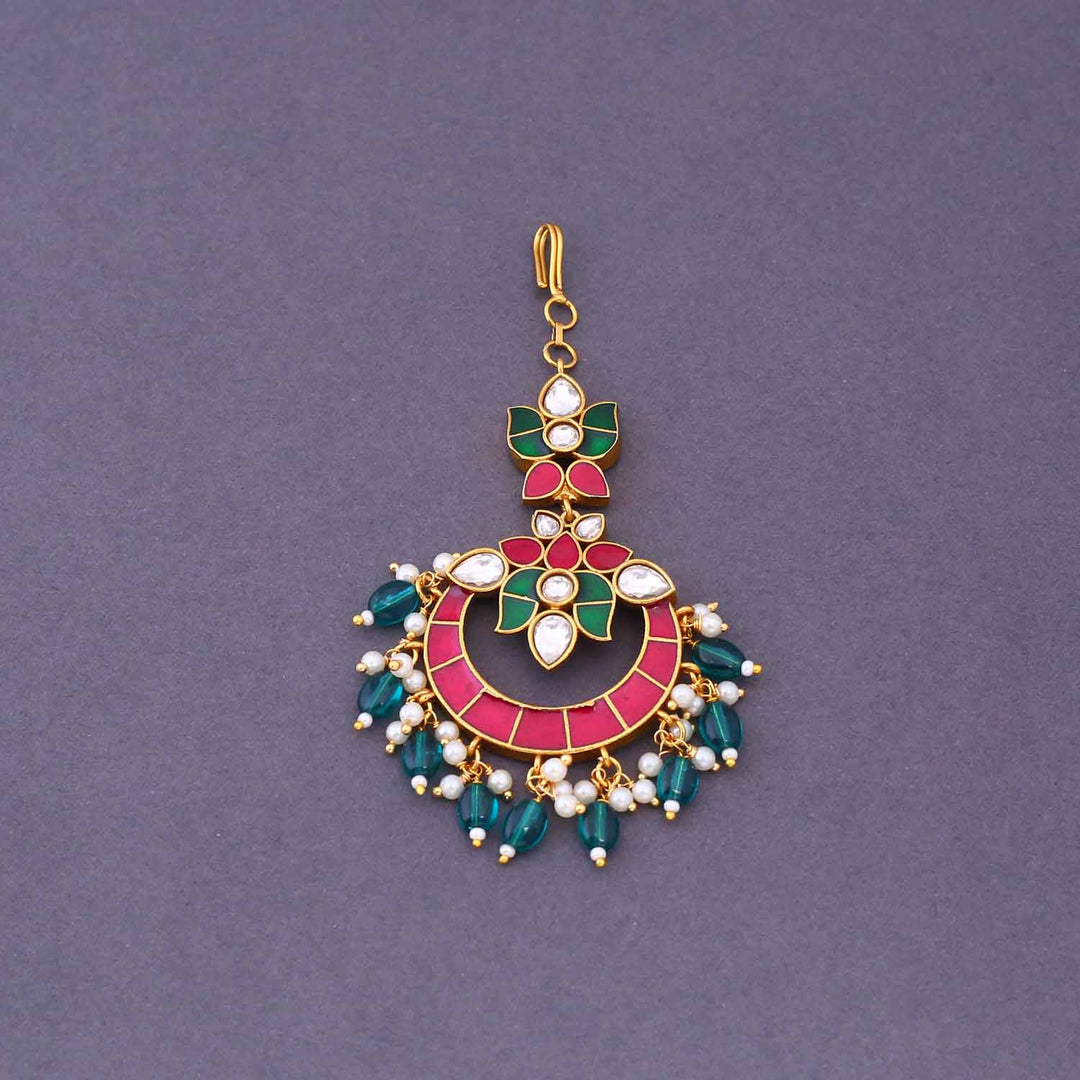 Multicolor Rastana Maang Tikka