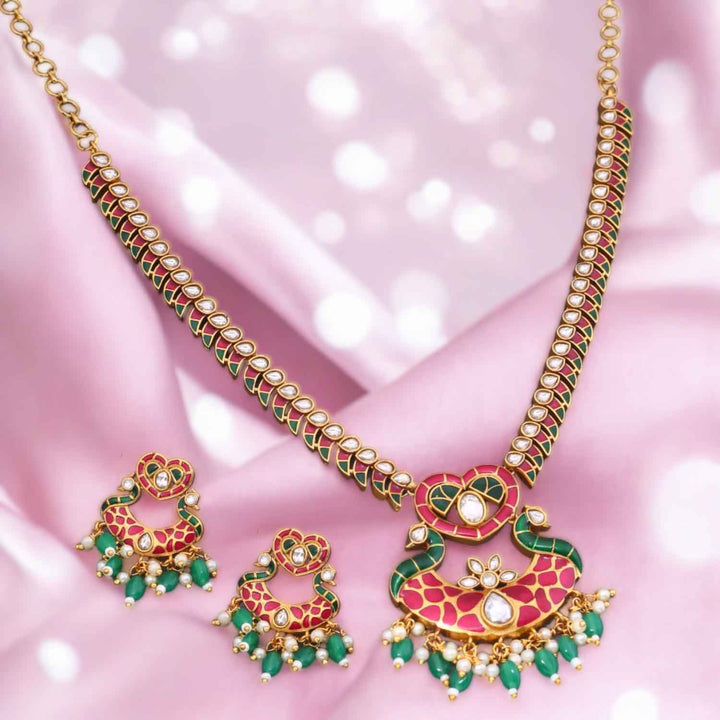 Multicolor Raumi Antique Jewellery Set - New Arrival