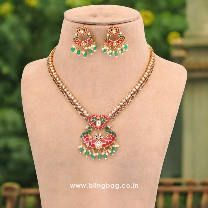 Multicolor Raumi Antique Jewellery Set - New Arrival