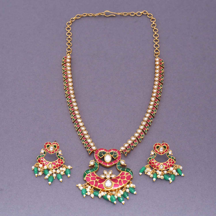 Multicolor Raumi Antique Jewellery Set - New Arrival