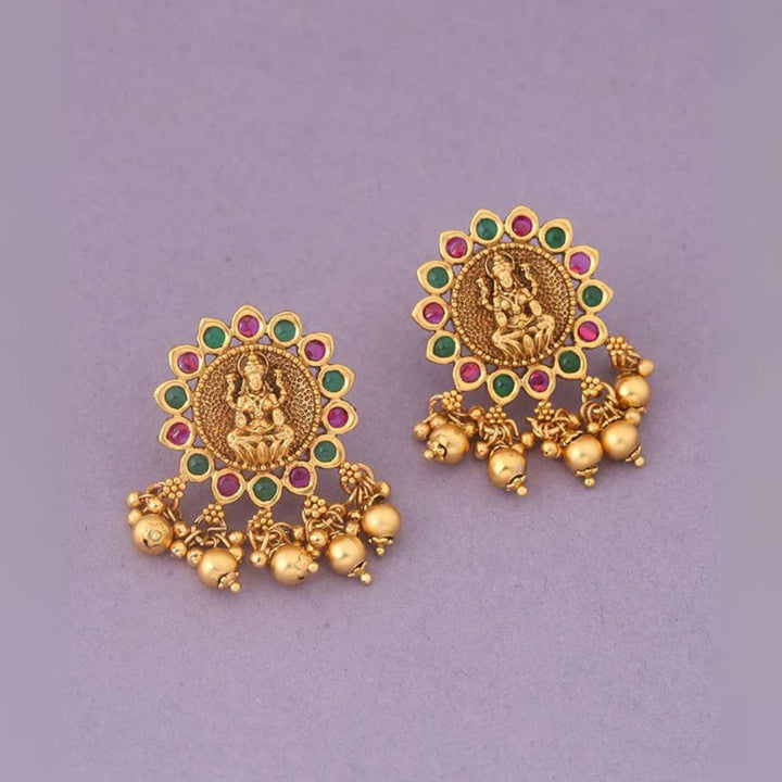 Multicolor Renuka Temple Studs