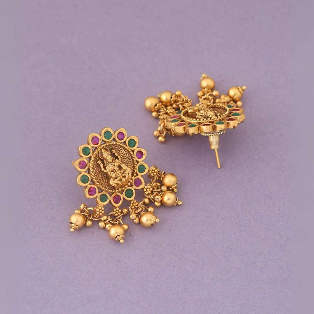Multicolor Renuka Temple Studs