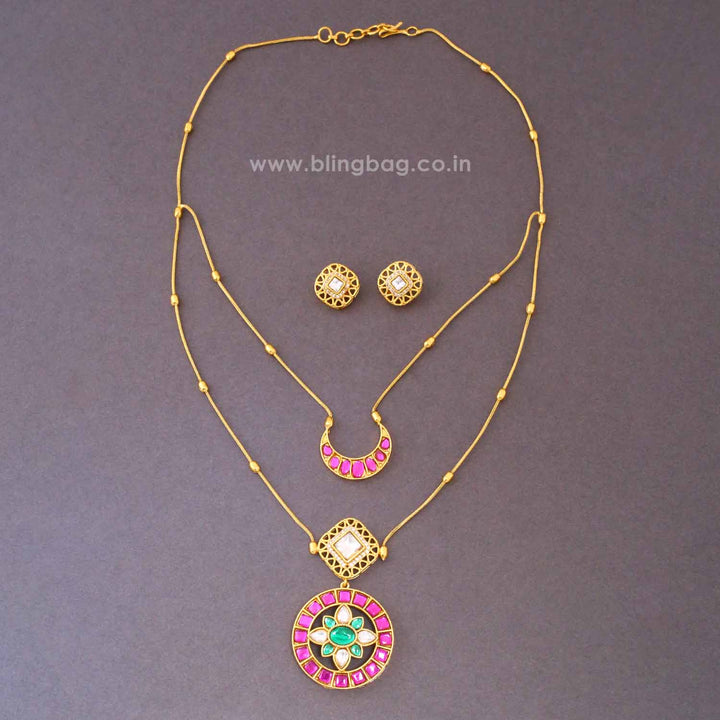 Multicolor Reyavi Antique Jewellery Set- New Arrival