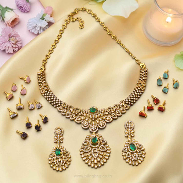 Multicolor Reyna Hasli Victorian Jewellery Set - New Arrival