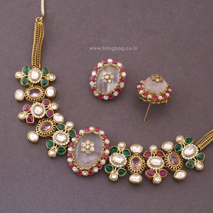 Multicolor Rhea Victorian Jewellery Set - New Arrival