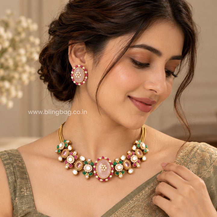 Multicolor Rhea Victorian Jewellery Set - New Arrival
