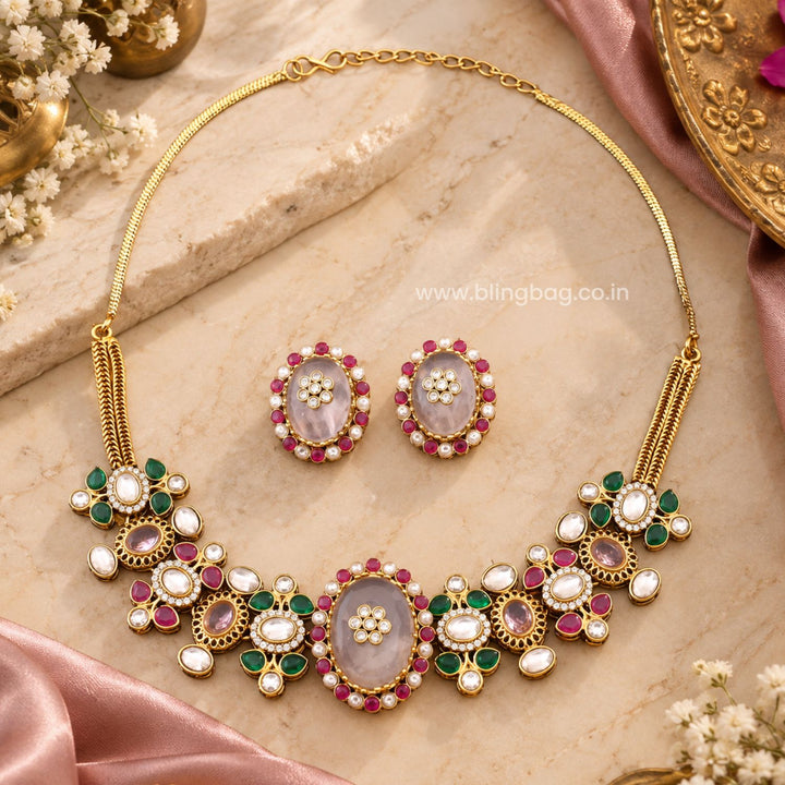 Multicolor Rhea Victorian Jewellery Set - New Arrival