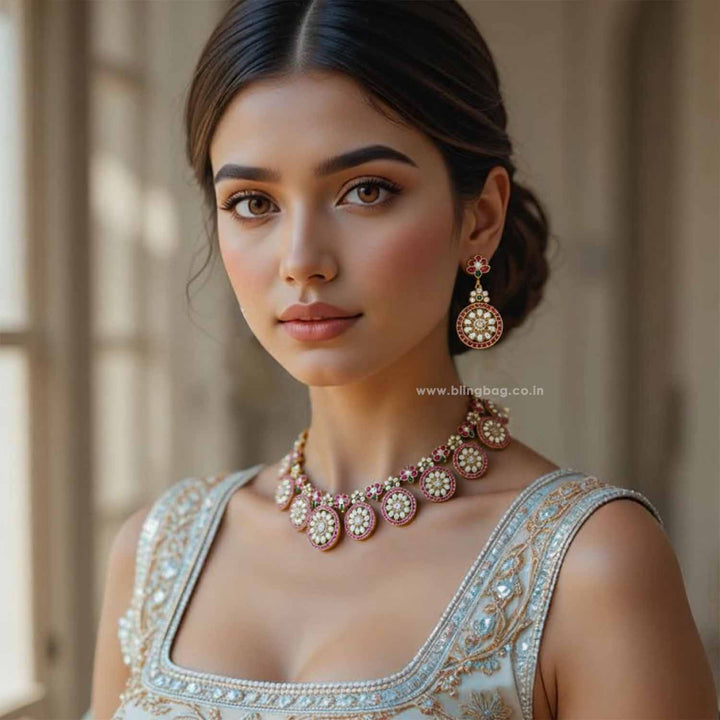 Multicolor Richita Antique Jewellery Set - New Arrival