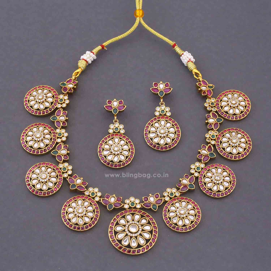 Multicolor Richita Antique Jewellery Set - New Arrival