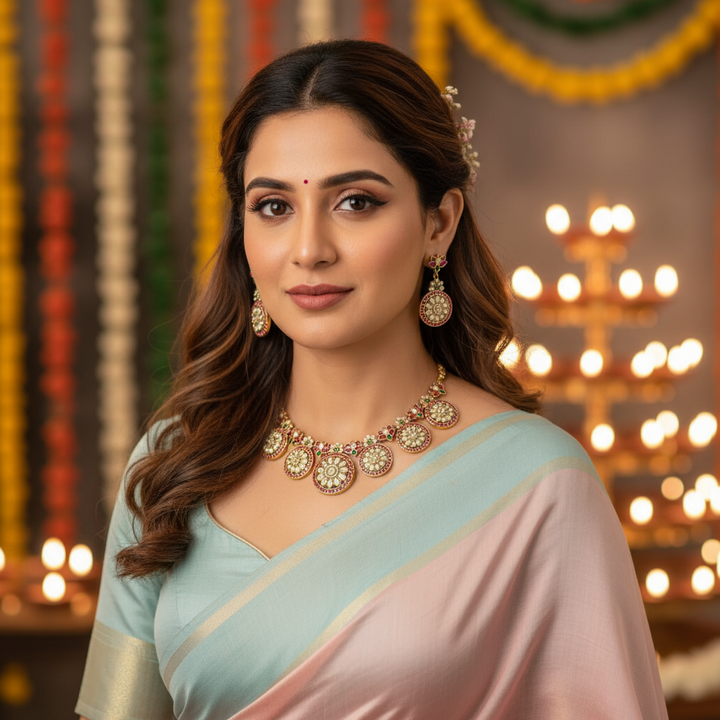 Multicolor Richita Antique Jewellery Set - New Arrival