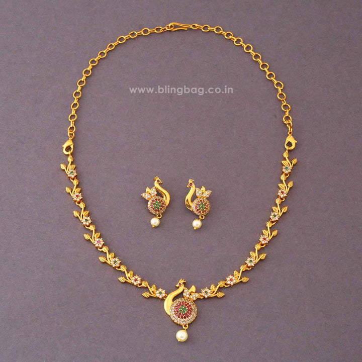 Multicolor Rishaya Antique Jewellery Set- New Arrival