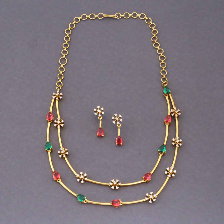 Multicolor Rivora Antique Jewellery Set - New Arrival