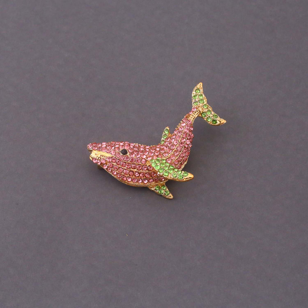 Multicolor Rosewhale Brooch