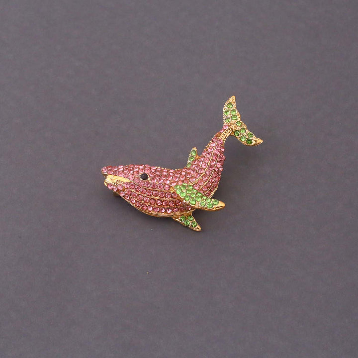Multicolor Rosewhale Brooch
