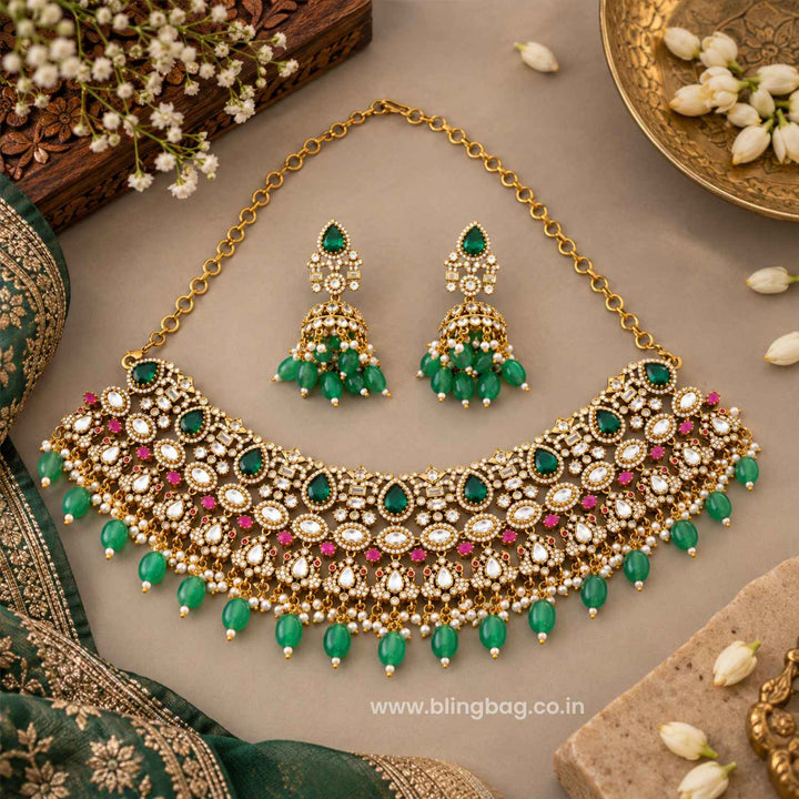 Multicolor Royale Victorian Jewellery Set - New Arrival