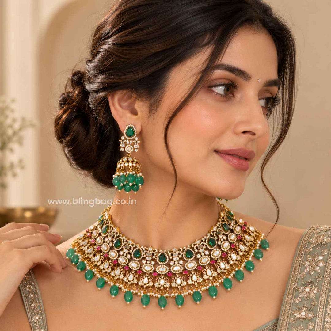 Multicolor Royale Victorian Jewellery Set - New Arrival