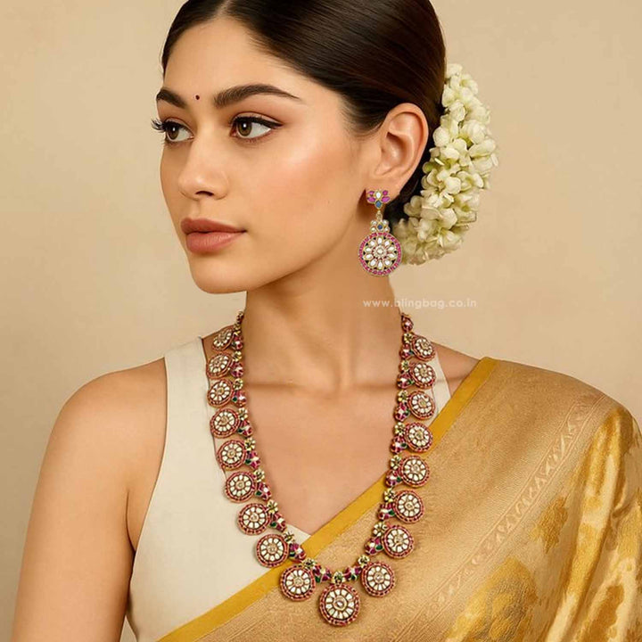 Multicolor Rushita Antique Jewellery Set - New Arrival