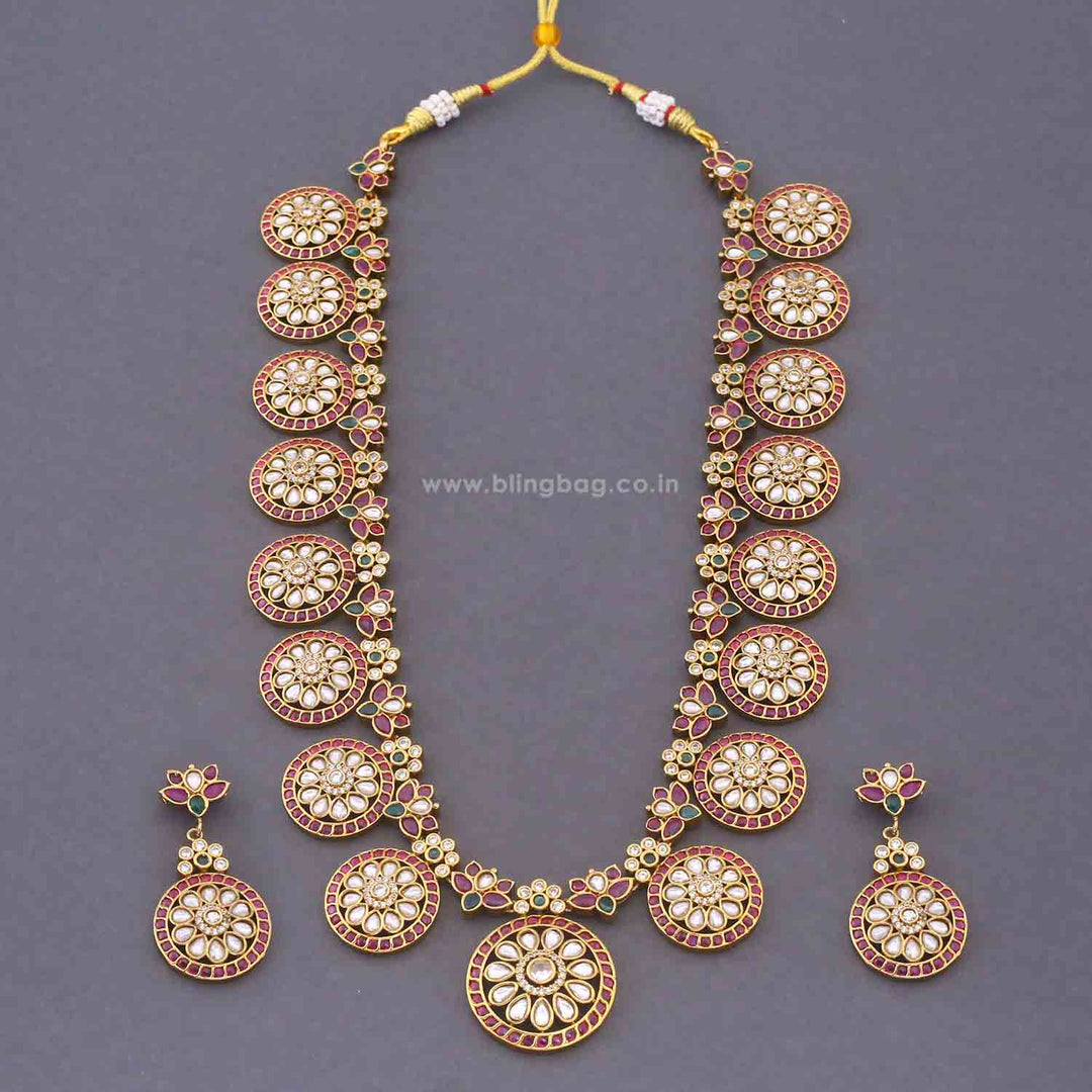 Multicolor Rushita Antique Jewellery Set - New Arrival