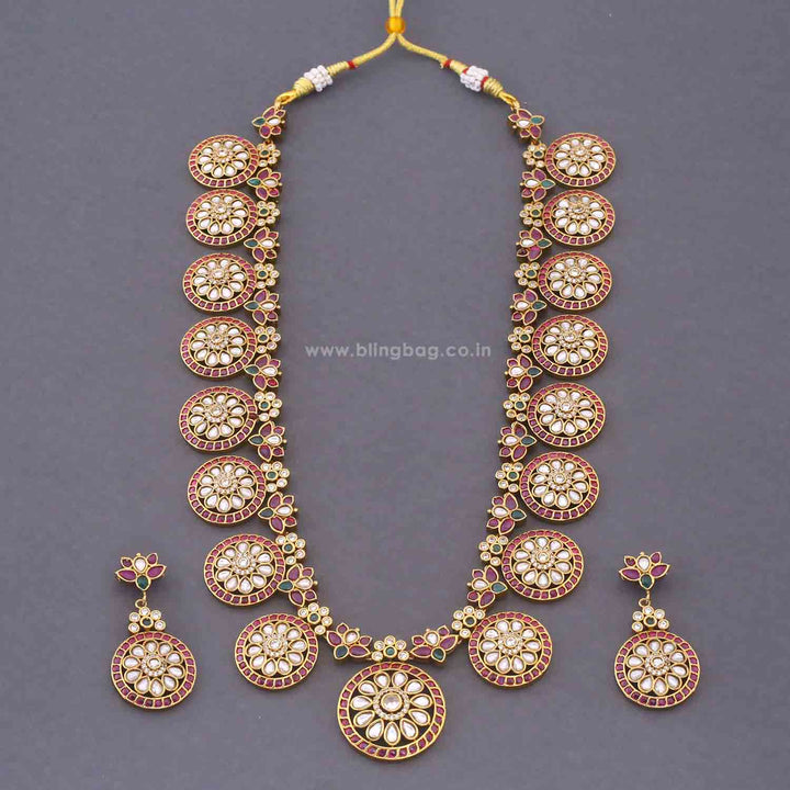 Multicolor Rushita Antique Jewellery Set - New Arrival