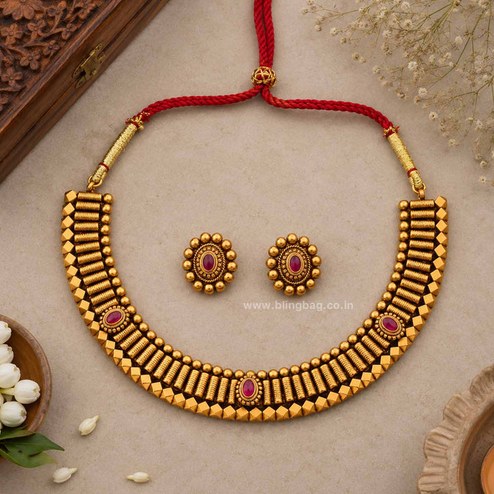 Multicolor Saaj Antique Jewellery Set- New Arrival