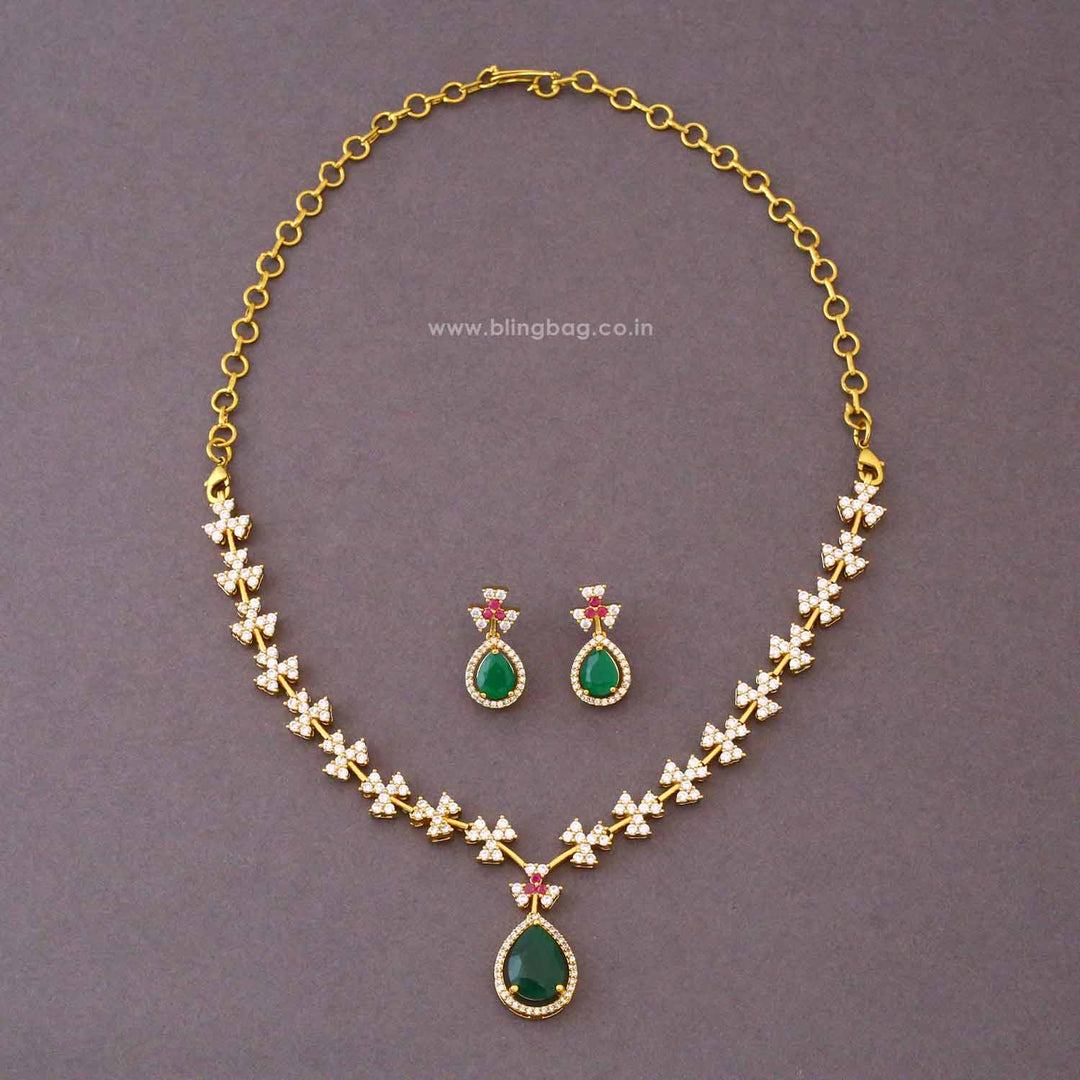 Multicolor Sakshara Antique Jewellery Set- New Arrival