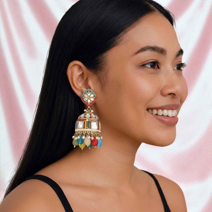 Multicolor Salini Jhumkis