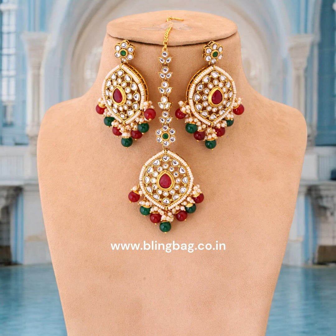 Multicolor Saloni Kundan Jewellery Set