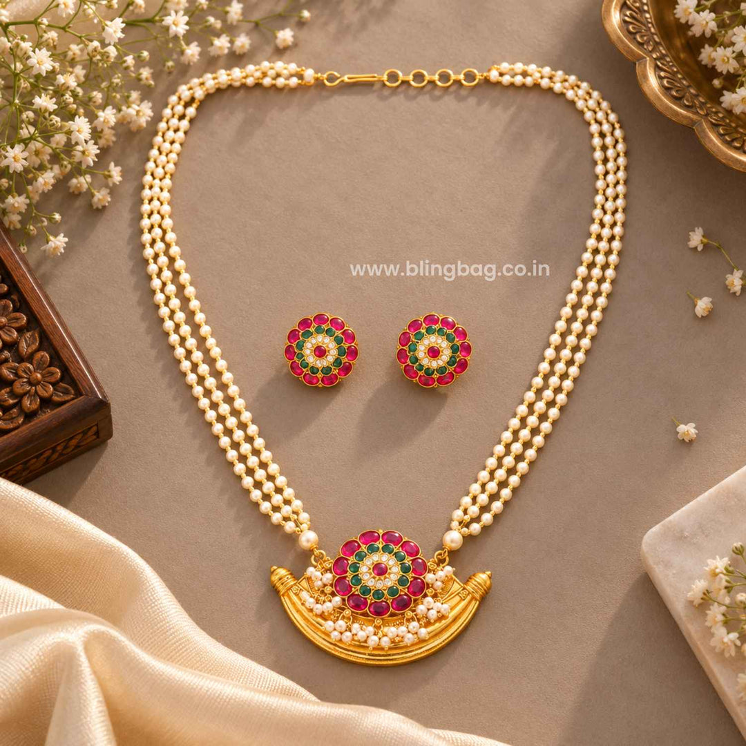Multicolor Samaira Antique Jewellery Set- New Arrival