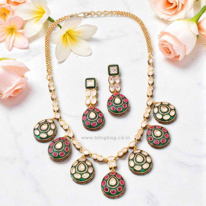Multicolor Sanskriti Heritage Jewellery Set - New Arrival
