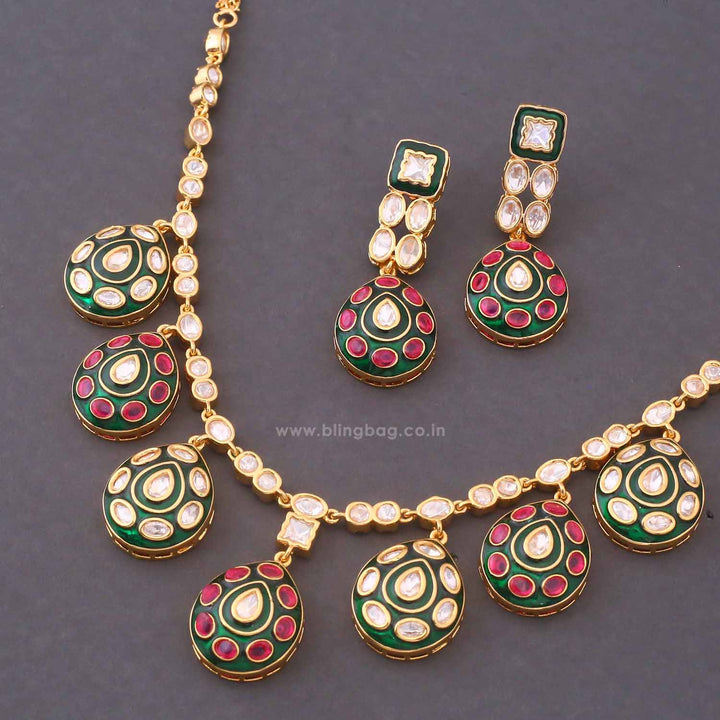 Multicolor Sanskriti Heritage Jewellery Set - New Arrival