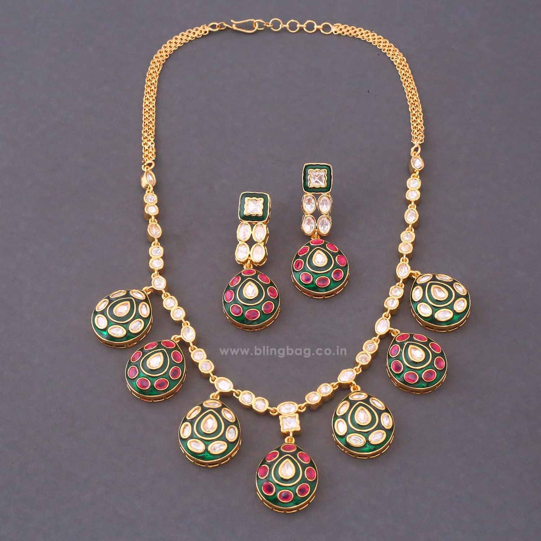 Multicolor Sanskriti Heritage Jewellery Set - New Arrival