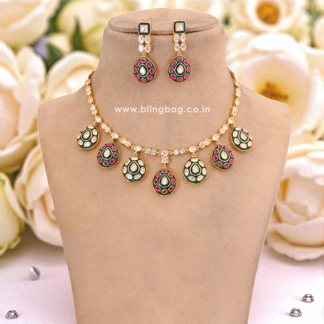 Multicolor Sanskriti Heritage Jewellery Set - New Arrival