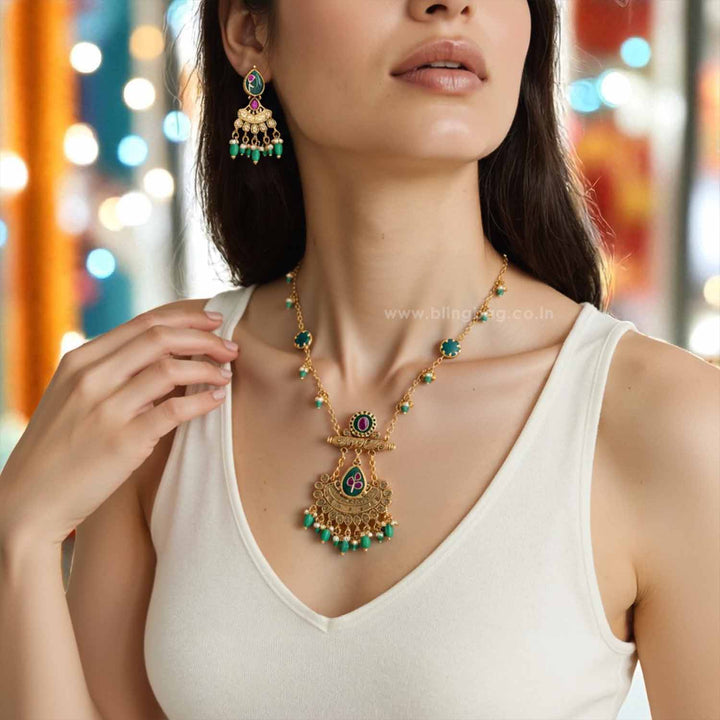 Multicolor Sapna Heritage Jewellery Set - New Arrival