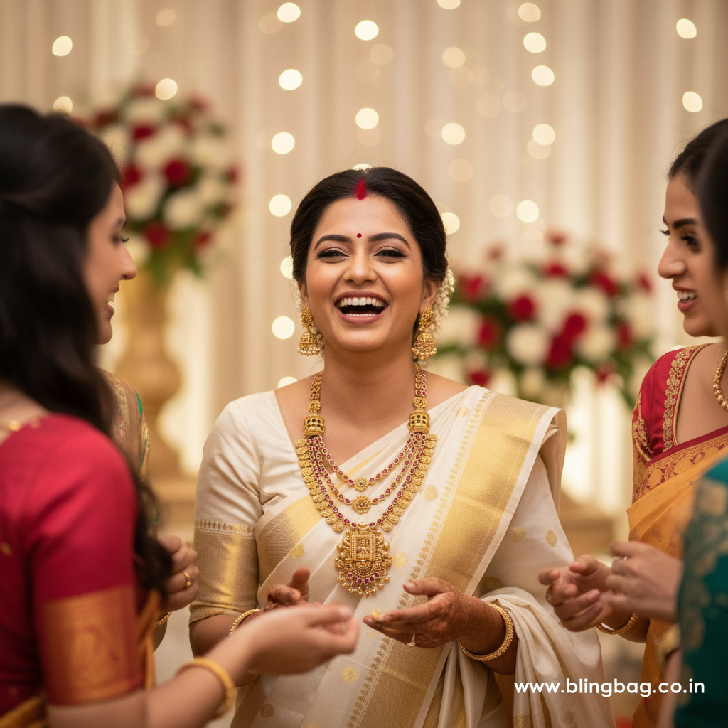 Multicolor Saraswatina Temple Jewellery Set - New Arrival