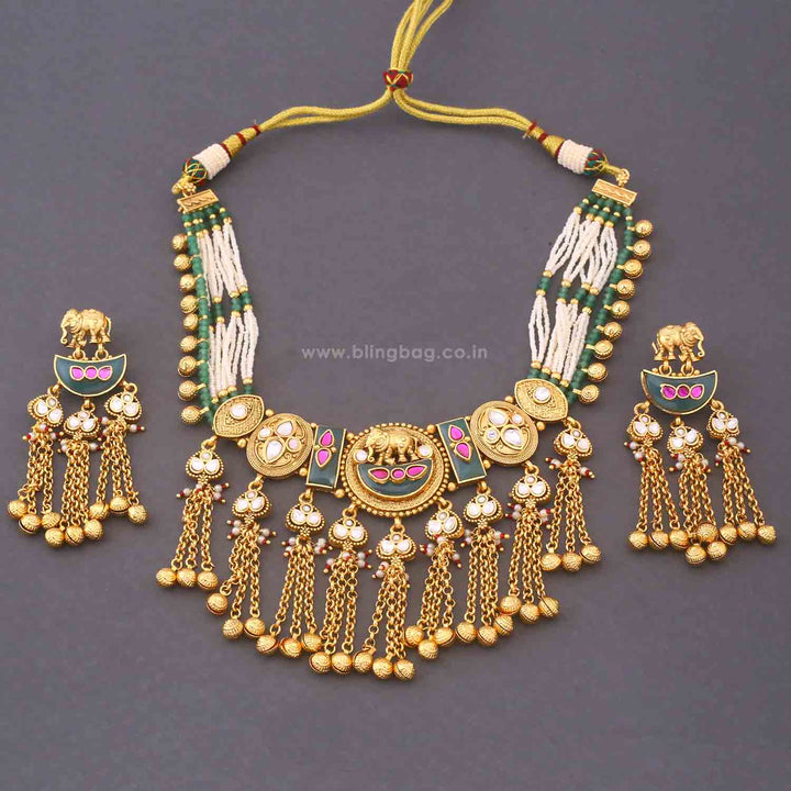 Multicolor Sarayu Heritage Jewellery Set - New Arrival