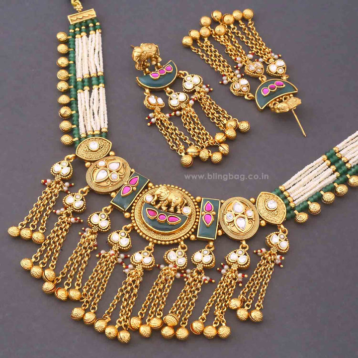 Multicolor Sarayu Heritage Jewellery Set - New Arrival