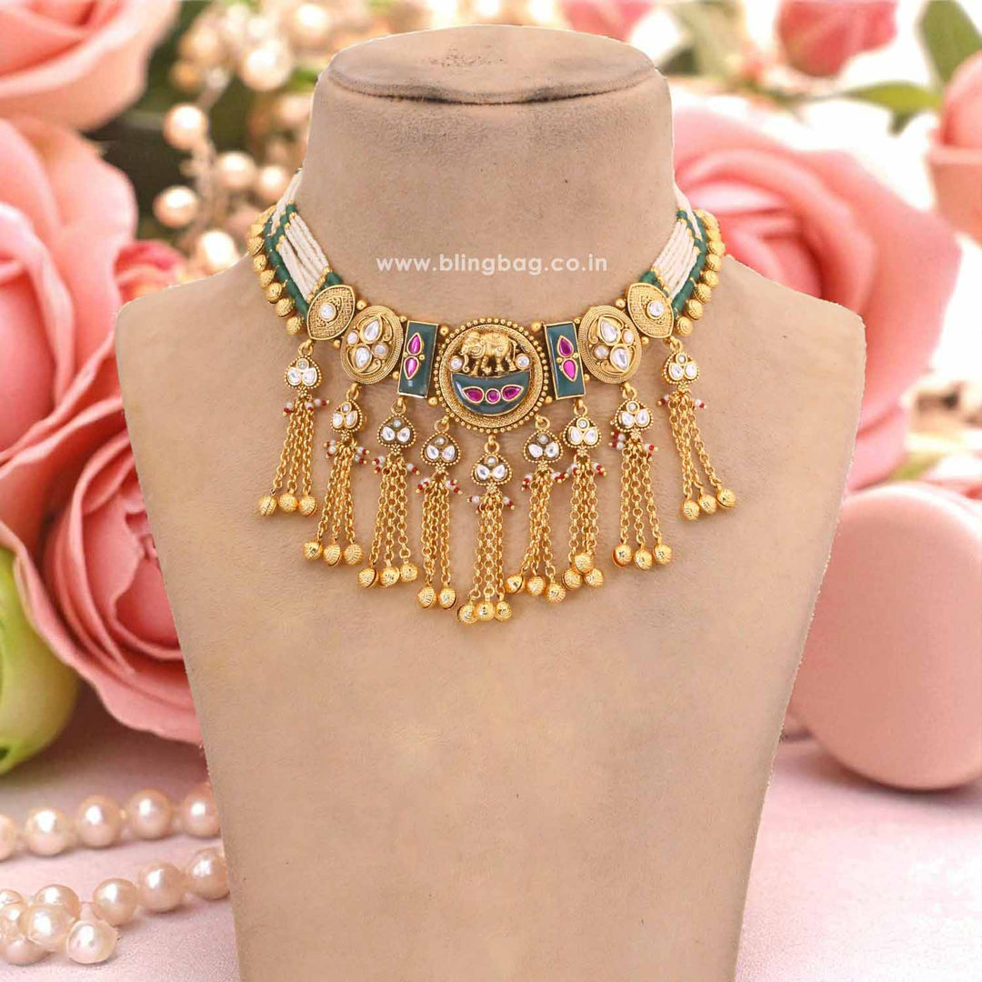 Multicolor Sarayu Heritage Jewellery Set - New Arrival