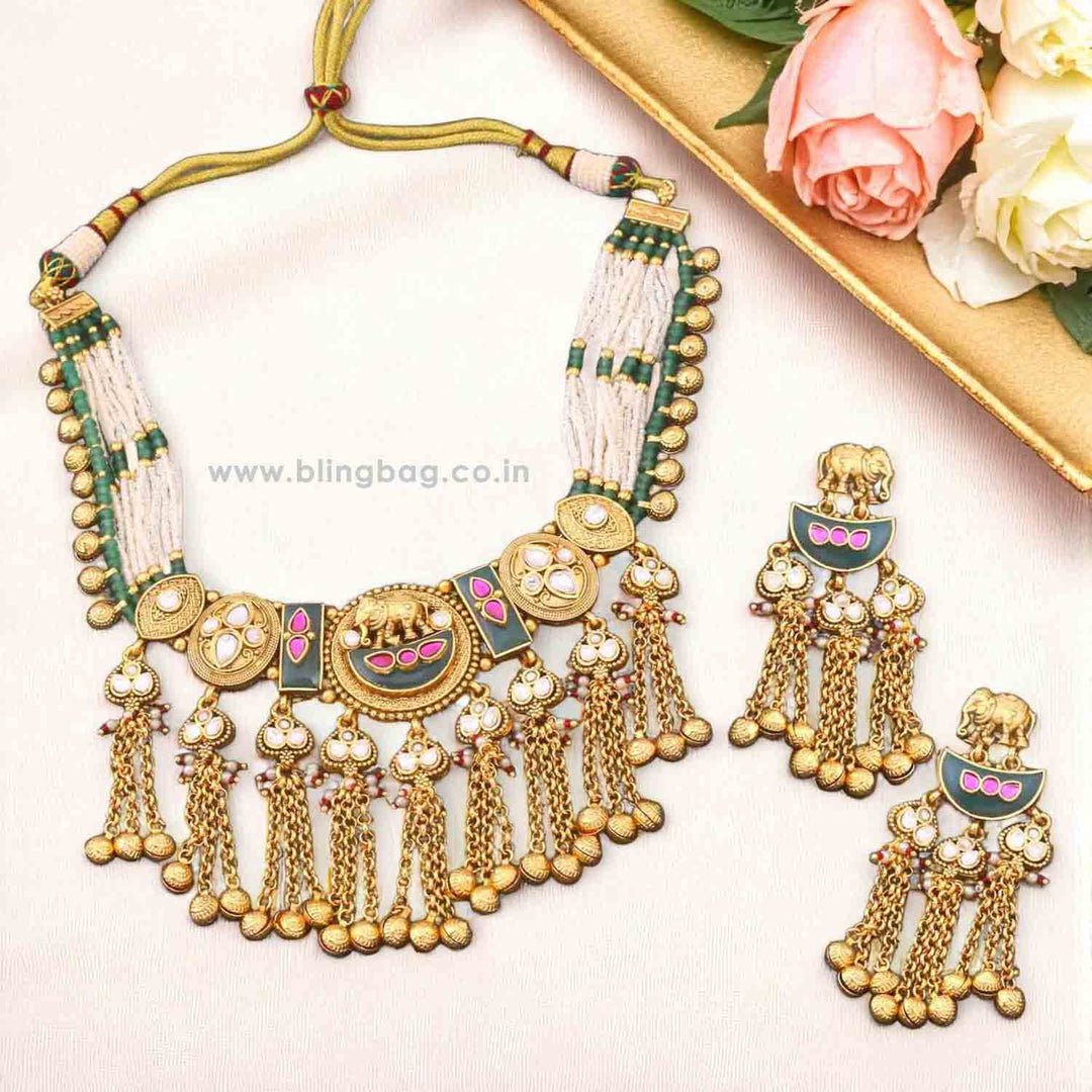 Multicolor Sarayu Heritage Jewellery Set - New Arrival