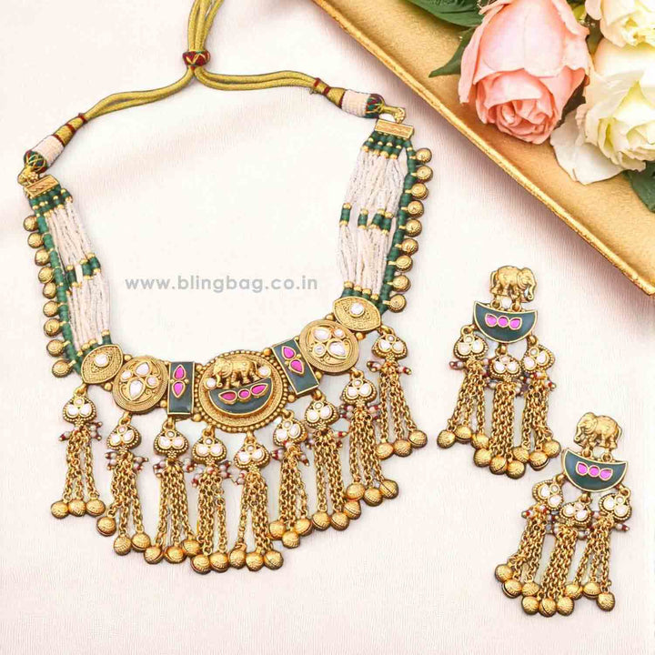 Multicolor Sarayu Heritage Jewellery Set - New Arrival