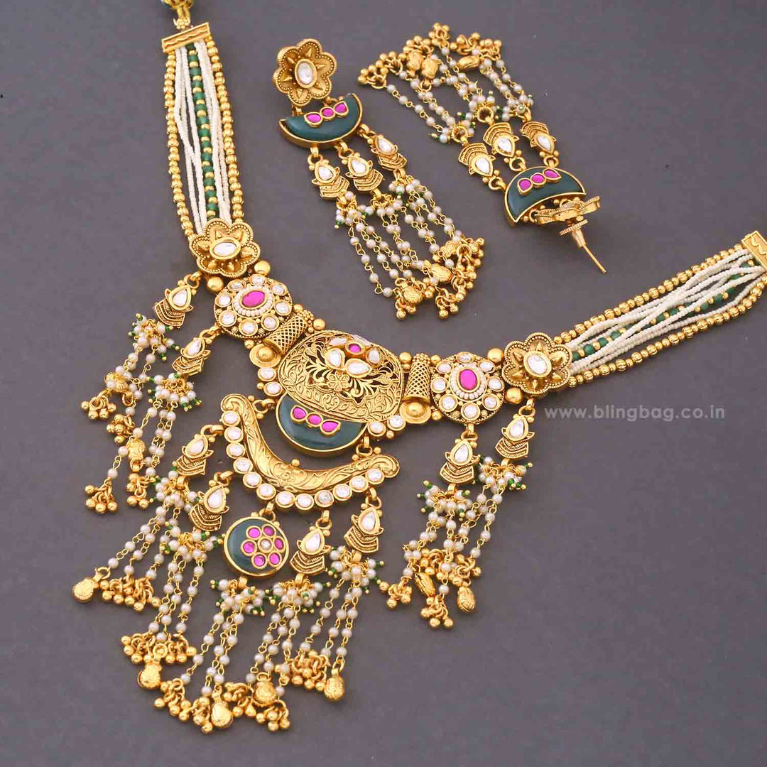 Multicolor Sathvika Heritage Jewellery Set - New Arrival