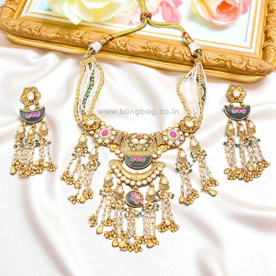 Multicolor Sathvika Heritage Jewellery Set - New Arrival